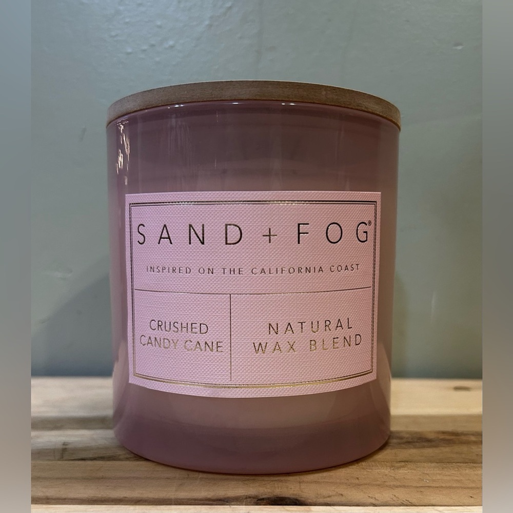Brand new Sand and Fog Crushed Candy Cane Triple Wick Candle. - Picture 6 of 8